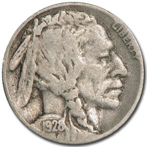 1928-S Buffalo Nickel Good+ 1928-S Buffalo Nickel Good+